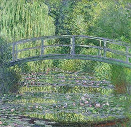 The Water-Lily Pond: Green Harmony | Claude Monet | Gemälde Reproduktion
