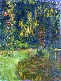 The Water-Lily Pond at Giverny, 1917 von Claude Monet | Leinwand Kunstdruck