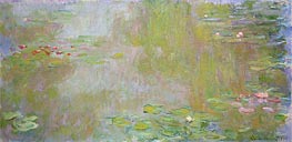 The Water-Lilies Pond at Giverny, 1917 von Claude Monet | Leinwand Kunstdruck