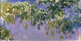 Wisteria, c.1917/20 von Claude Monet | Leinwand Kunstdruck