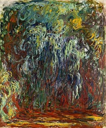 Weeping Willow, Giverny, c.1920/22 von Claude Monet | Leinwand Kunstdruck