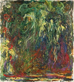 Weeping Willow, c.1920/22 von Claude Monet | Leinwand Kunstdruck