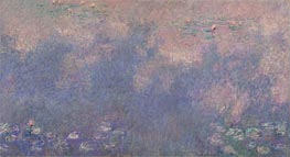 Nympheas (The Two Willows) Part 3, c.1920/26 von Claude Monet | Leinwand Kunstdruck