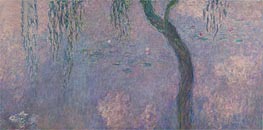 Nympheas (The Two Willows) Part 4, c.1920/26 von Claude Monet | Leinwand Kunstdruck