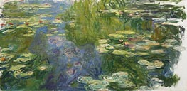 Water Lily Pond, c.1917/19 von Claude Monet | Leinwand Kunstdruck