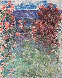 The House among the Roses, 1925 von Claude Monet | Leinwand Kunstdruck