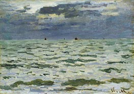 Marine, Le Hvre, 1866 von Claude Monet | Leinwand Kunstdruck