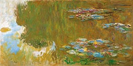 The Water Lily Pond, c.1917/19 von Claude Monet | Leinwand Kunstdruck
