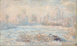 Frost near Vetheuil, 1880 von Claude Monet | Leinwand Kunstdruck