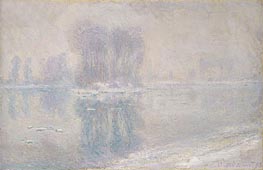 Ice Floes, 1893 von Claude Monet | Leinwand Kunstdruck