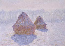 Claude Monet | Haystacks (Effect of Snow and Sun) | Giclée Canvas Print