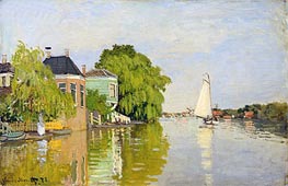 Houses on the Achterzaan | Claude Monet | Painting Reproduction