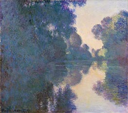 Morning on the Seine near Giverny | Claude Monet | Gemälde Reproduktion