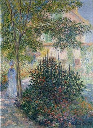Camille Monet in the Garden at Argenteuil, 1876 von Claude Monet | Leinwand Kunstdruck
