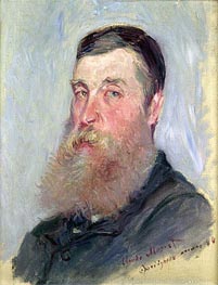 Portrait of an English Painter, Bordighera, 1884 von Claude Monet | Leinwand Kunstdruck