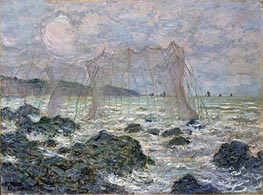 The Nets, 1882 von Claude Monet | Leinwand Kunstdruck