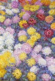 Chrysanthemums, 1897 von Claude Monet | Leinwand Kunstdruck