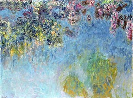 Wisteria, c.1920/25 von Claude Monet | Leinwand Kunstdruck