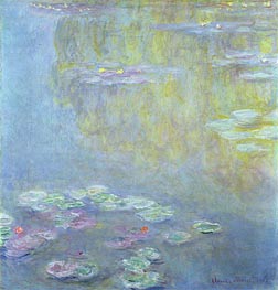 Water Lilies, 1908 von Claude Monet | Leinwand Kunstdruck