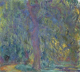 Weeping Willow, c.1918/19 von Claude Monet | Leinwand Kunstdruck