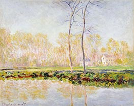 The Banks of the River Epte at Giverny, 1887 by Claude Monet | Canvas Print