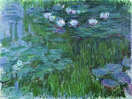 Water Lilies, c.1914/17 by Claude Monet | Canvas Print