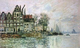 The Port of Amsterdam, c.1873 von Claude Monet | Leinwand Kunstdruck