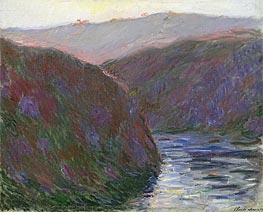The Creuse Valley, Evening Effect, 1889 von Claude Monet | Leinwand Kunstdruck