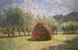 Haystacks at Giverny, 1893 von Claude Monet | Leinwand Kunstdruck