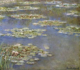 Water Lilies, c.1905 by Claude Monet | Canvas Print