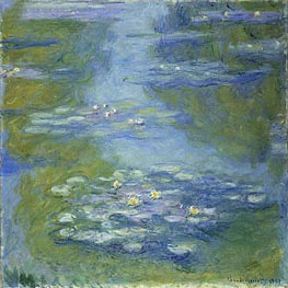 Water Lilies, 1907 von Claude Monet | Leinwand Kunstdruck
