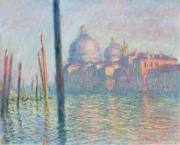 Grand Canal, Venice, 1908 von Claude Monet | Leinwand Kunstdruck
