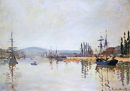The Seine Below Rouen, n.d. von Claude Monet | Leinwand Kunstdruck
