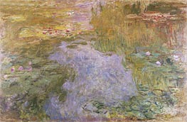 Water Lilies, 1919 von Claude Monet | Leinwand Kunstdruck