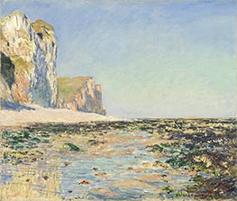 Meeresufer und Klippen von Pourville am Morgen, 1882 von Claude Monet | Leinwand Kunstdruck