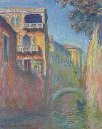 Venice - Rio de Santa Salute, 1908 by Claude Monet | Canvas Print
