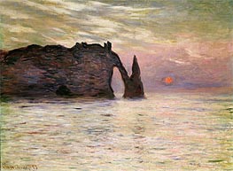 Monet | Falaise d'Etretat, 1883 | Giclée Canvas Print
