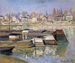 Seine at Asnieres | Claude Monet | Gemälde Reproduktion