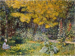 Garden, 1876 by Claude Monet | Canvas Print
