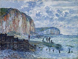 Cliffs of the Petites Dalles | Claude Monet | Gemälde Reproduktion