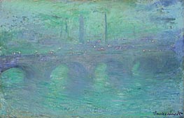 Claude Monet | Waterloo Bridge, London at Dusk, 1904 | Giclée Canvas Print