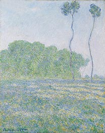 Meadow at Giverny, 1894 von Claude Monet | Leinwand Kunstdruck
