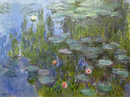 Monet | Water Lilies, c.1915 | Giclée Canvas Print