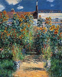 Monet | The Artist's Garden at Vetheuil, 1881 | Giclée Canvas Print