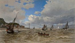 Mouth of the Seine at Honfleur, 1865 | Claude Monet