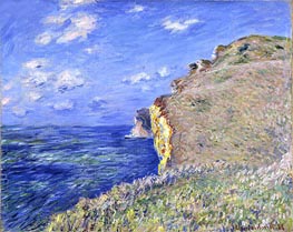 Claude Monet | The Cliffs at Fecamp, 1881 | Giclée Canvas Print