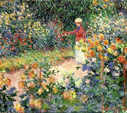 Claude Monet | Monet's Garden at Giverny | Giclée Canvas Print