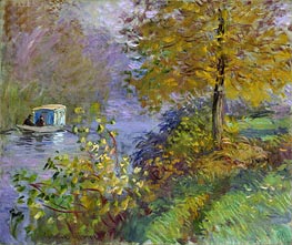 Monet | The Studio Boat, 1875 | Giclée Canvas Print
