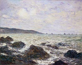 Coast of Normandy, 1882 by Claude Monet | Canvas Print