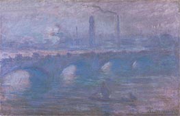 Waterloo Bridge, Morning Fog, 1901 by Claude Monet | Canvas Print